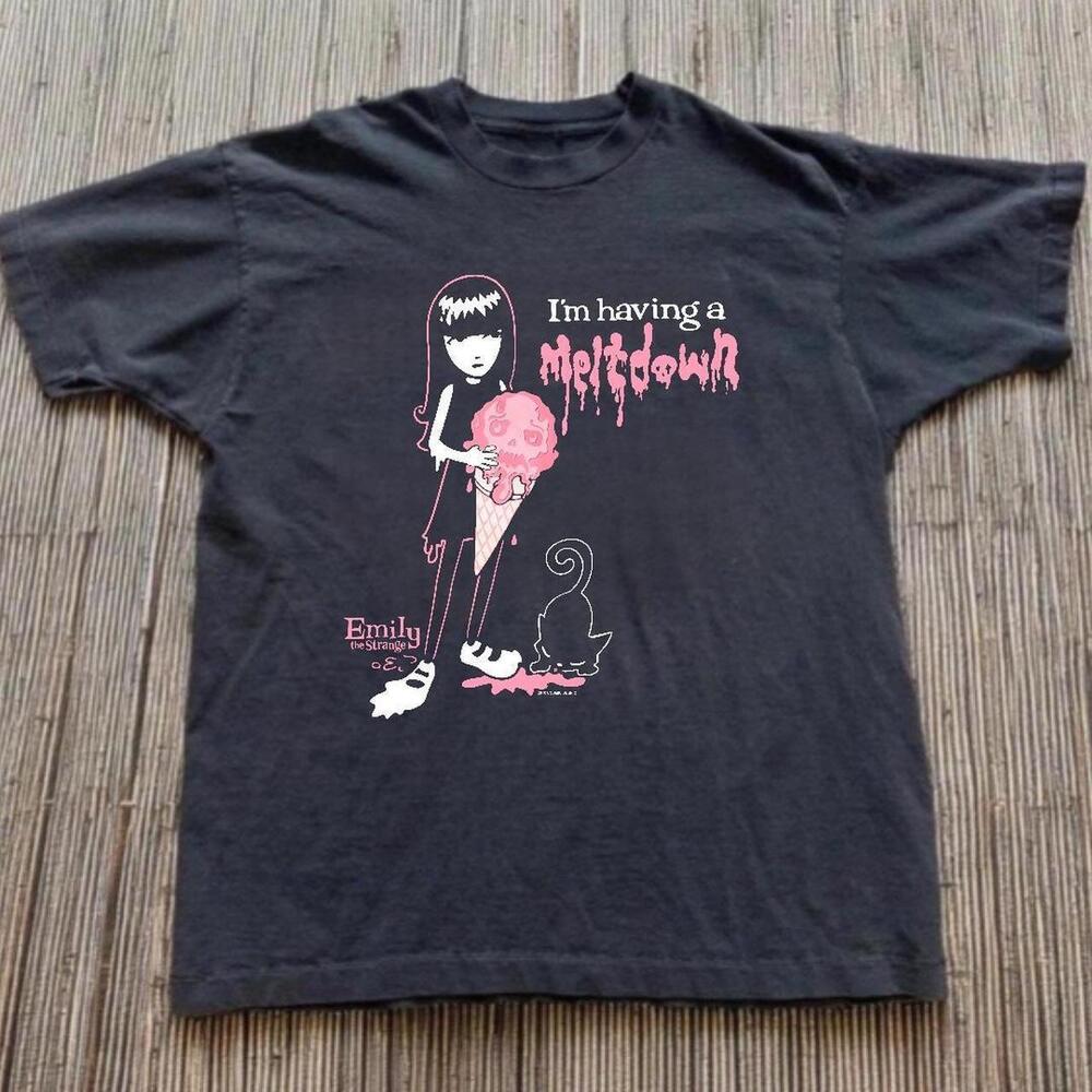 Black T-Shirt, Emily The Strange Black Cotton T-Shirt  1